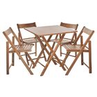 Conjunto Dobrável De Madeira Linha Classic Composto Por Mesa