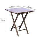 Conjunto Dobrável De Madeira Linha Classic Composto Por Mesa