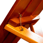 Conjunto Dobrável De Parede Para Churrasco 2m 2 Bancos Madeir