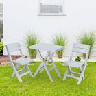 Conjunto Dobrável Mesa Retangular Cadeira Plástica Baru Rimax