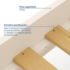 Conjunto Dormitório 1 Cama Queen 1 Mesa De Cabeceira 1 Cômoda