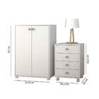 Conjunto Dormitório Bkd 02 Armário 2 Portas E Criado-mudo - B