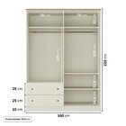 Conjunto Dormitório Cama Solteiro 1 Guarda-roupa 4 Portas Ana