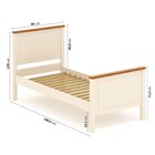 Conjunto Dormitório Cama Solteiro 1 Guarda-roupa 4 Portas Ana