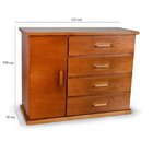 Conjunto Dormitório De Solteiro Com Bicama E Cômoda Sapateira