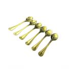 Conjunto Dourado De Colheres De Café 12 Peças