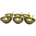 Conjunto Dourado Para Servir Sobremesas - By Fineza