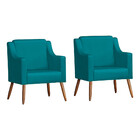 Conjunto Duas Poltronas  Decorativas  Lima  D  Less