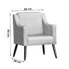 Conjunto Duas Poltronas  Decorativas  Lima  D  Less