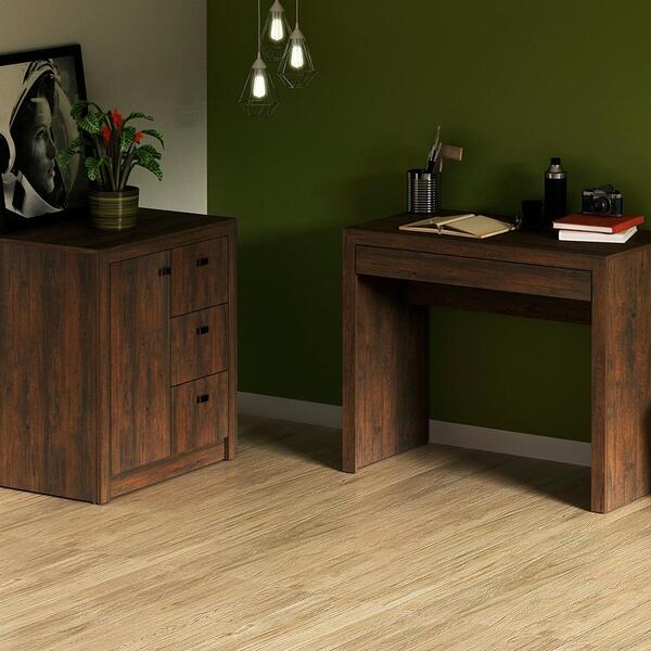 Conjunto Escritorio 02 Peças Cj11 Tecno Mobili