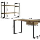 Conjunto Escritorio 03 Pecas Industrial Crome 09 Kappesberg