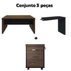 Conjunto Escritório 2 Peças 1 Mesa Em L Tamburato 160cm 1 Gav
