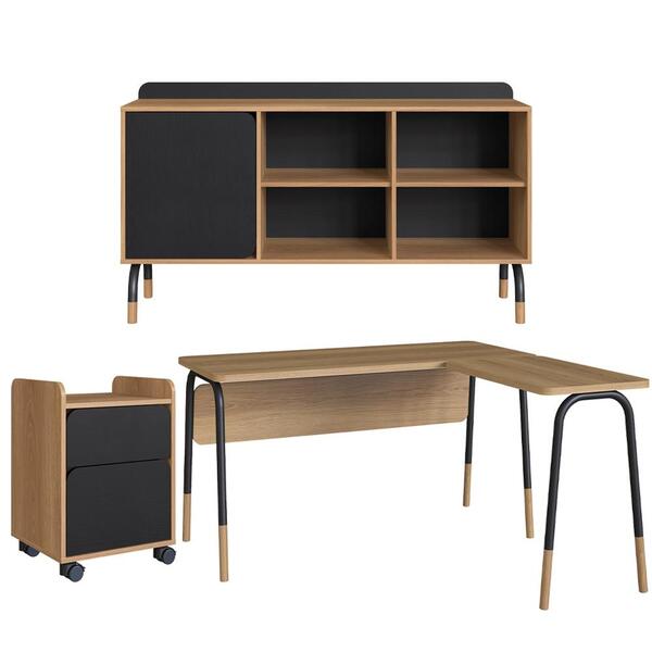 Conjunto Escritório 3 Peças 28001x995x998 Artesano