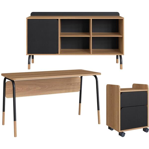 Conjunto Escritorio 3 Peças 988x995x998 Artesano