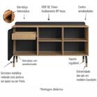 Conjunto Escritorio 3 Peças 988x995x998 Artesano