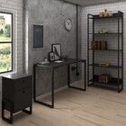 Conjunto Escritório 3 Peças Mesa 120cm Estante 5 Prateleiras