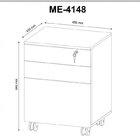 Conjunto Escritório 5 Peças Mesa L Com Gaveteiro Armário E 2