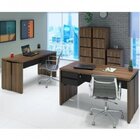 Conjunto Escritório 6 Peças Com 2 Mesas 2 Arquivos 1 Módulo C