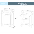 Conjunto Escritorio / Home Office 3 Peças Az6 Tecno Mobili