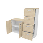 Conjunto Escritório Armário Baixo E Gaveteiro Arquivo C/ Fech