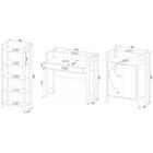 Conjunto Escritório Az Estante Armário E Escrivaninha Branco