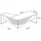 Conjunto Escritório Com Mesa Diretor Ld Balcão 2 Portas 3 Gav