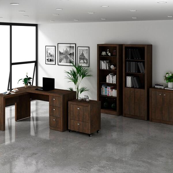 Conjunto Escritorio Completo 5 Peças Cj2 Tecno Mobili