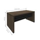 Conjunto Escritório Completo Basingstoke Charuto Preto