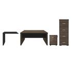 Conjunto Escritório Completo Basingstoke Charuto Preto