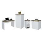 Conjunto Escritório Completo Wiesbaden Olmo Branco