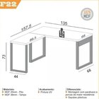 Conjunto Escritório Escrivaninha Em L, Estante, Gaveteiro, Ar