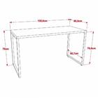 Conjunto Escritório Estilo Industrial Mesa 135cm E Estante 60