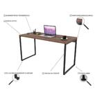 Conjunto Escritório Estilo Industrial Mesa 135cm E Estante 60