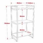 Conjunto Escritório Estilo Industrial Mesa 150cm E Estante 60