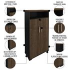 Conjunto Escritório Home Office 3 Peças Corp A06 Charuto/pret