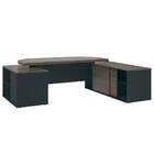 Conjunto Escritório Home Office 3 Peças Corp A06 Charuto/pret