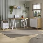 Conjunto Escritório Home Office 3 Peças Darte A06 Olmo/branco
