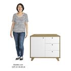 Conjunto Escritório Home Office 3 Peças Elai A06 Olmo/branco