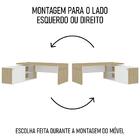 Conjunto Escritório Home Office 3 Peças Mesa Diretor Corp A06