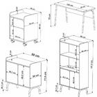 Conjunto Escritorio Home Office 4 Peças 279x88x98x96x97 Artes