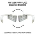 Conjunto Escritório Home Office 4 Peças Nil A06 Branco - Mpoz