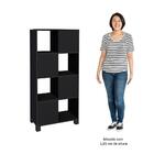 Conjunto Escritório Home Office 4 Peças Nil A06 Preto - Mpoze