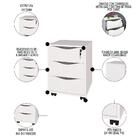 Conjunto Escritório Home Office 4 Peças Side A06 Branco - Mpo