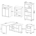 Conjunto Escritório Home Office 4 Peças Side A06 Branco - Mpo