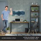 Conjunto Escritório Home Office Com Mesa Industrial + Estante