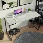 Conjunto Escritório Home Office Com Mesa Industrial + Estante
