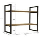 Conjunto Escritorio Mesa Diretor Industrial 1,18m 1 Gaveta E