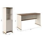 Conjunto Escritório Mesa E Armário Office Berlin - Vianossa