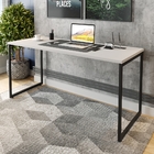 Conjunto Escritório Mesa E Gaveteiro Elisa Branco Preto