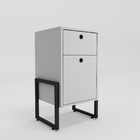 Conjunto Escritório Mesa E Gaveteiro Elisa Branco Preto